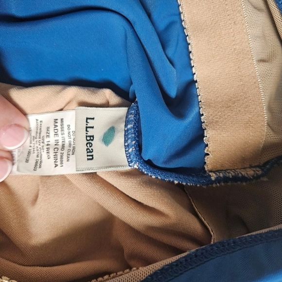 L.L.Bean- Women's 14R 1 Piece Bathing Suit Blue - Picture 6 of 6